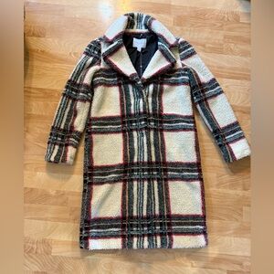 NWT Carolina Belle Montreal woman’s plaid Sherpa jacket XS